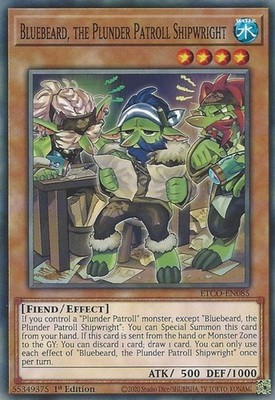 Bluebeard, the Plunder Patroll Shipwright ETCO-EN085 Common / Short Print 1st...
