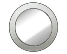 Wandspiegel »Antik« Ø90 cm silber im Landhaus-Stil rund XL Flurspiegel