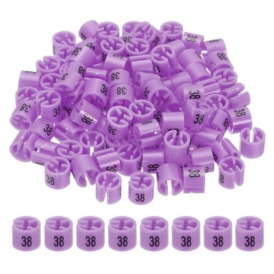 Marker Etiketten für Kleiderbügel 38 Schaft 3mm Kleidung Rosa Lila