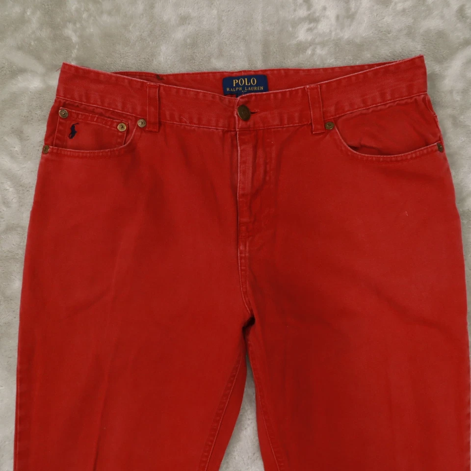Polo Ralph Lauren Red 5 Pocket Pants Boy's size 20 Preppy Classic School - Image 2 of 4