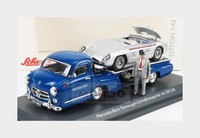 1:43 Schuco Mercedes Benz Racing Car Transporter Truck 1955 + 300 Slr 450376800