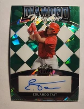 2024 Leaf Metal Eduardo Tait Diamond Wonders Crystal Green Auto SN 5/5