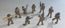 Vintage Barclay Pod Foot Lead Soldiers-9 Different Figures