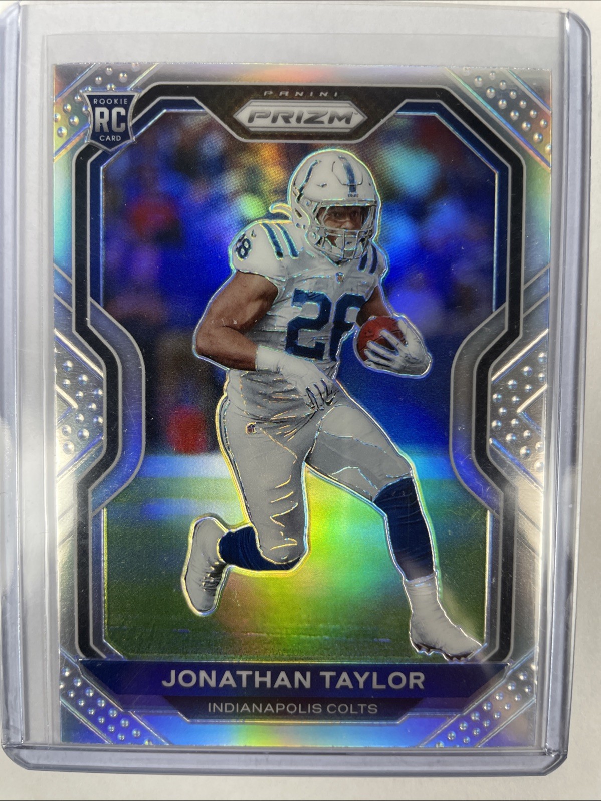 2020 Panini Prizm Jonathan Taylor Silver Prizm Rookie RC #332 Colts