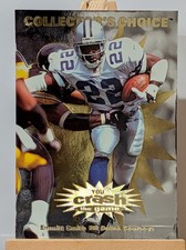 1997 UD Collector's Choice Emmitt Smith Crash the Game Enhanced Gold Exchange