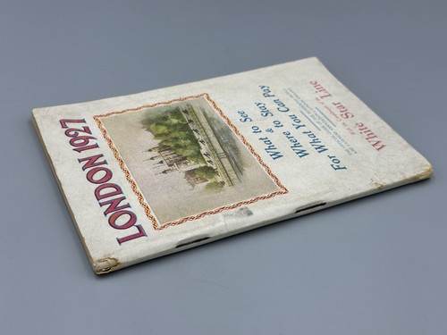 1927 WHITE STAR LINE Ocean Liner LONDON Book UNDERGROUND MAP Antique Cruise Ship - Imagen 22 de 24