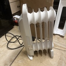 Image of Neo WHITE 650W Oil Filled 5 Fin Electric Portable Radiator Adjustable Heat TESTD