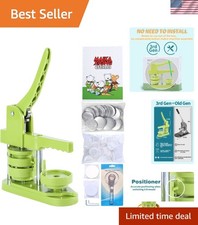 Button Maker Machine 58mm - 3rd Gen Installation-Free 58mm2.25in DIY Pin Badge B