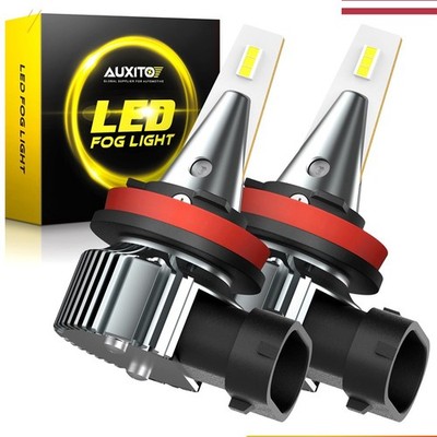 AUXITO H11 H8 H9 Fog Light 6000K Bright DRL LED Driving Lamps 4000LM CANBUS 100W