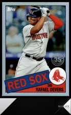 2020 Topps Chrome #85TC-8 Rafael Devers 1985 Topps Baseball Boston Red Sox