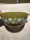 Vintage Pyrex Spring Blossom Crazy Daisy 1.5 Qt 442 Cinderella Mixing Bowl