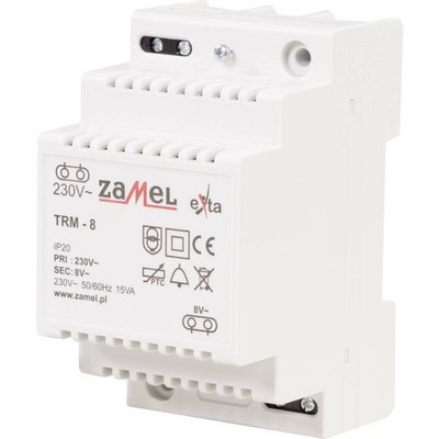 Zamel TRM-8 Klingel-Transformator 8 V/AC 1.88 A