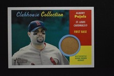 Albert Pujols 2006 Topps Heritage Clubhouse Collection ERROR MISSING JERSEY