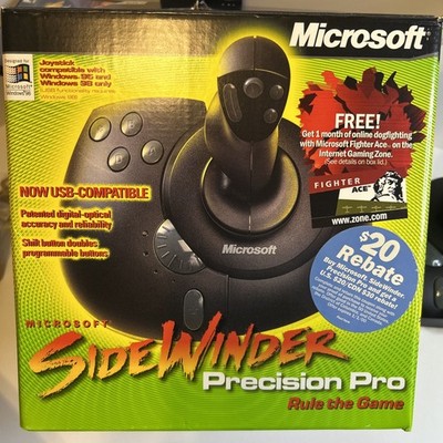 Microsoft - SideWinder Precision Pro Joystick W/ software-Used in box- NO USB