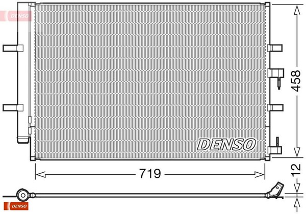 Denso DCN10036 Kondensator FüR Klimaanlage Kondensator Klimaanlage FüR Ford-image
