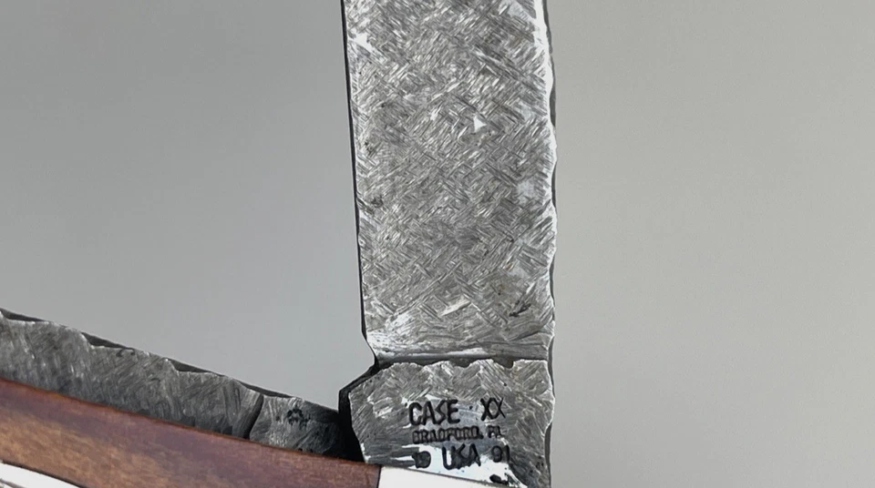 Case XX 7254 Trapper Daniel Armstrong Custom Collab Damascus Walnut USA 1991 - Image 4 of 4