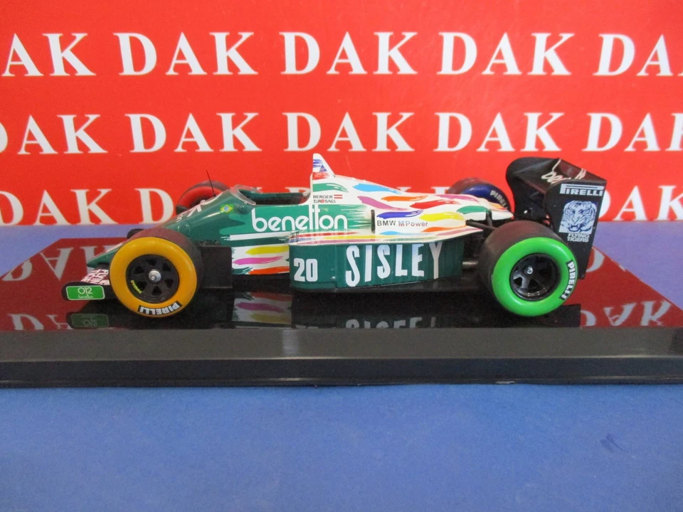 Die cast 1/24 Modellino Auto F1 Benetton B186 1986 G. Berger - Immagine 4 di 4