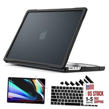 Ultimate Protection Case for New MacBook Pro 16 inch 2024 M4 2023 2021 S-Black