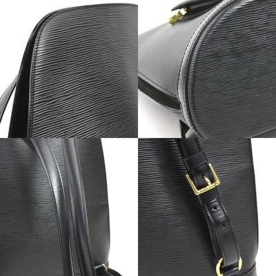 LOUIS VUITTON Backpack Epi Gobelin Epi Leather Black Gold  display picture 1