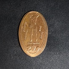 GIRAFFE & Calf Baby San Diego Zoo - Press Coin Elongated Penny Souvenir