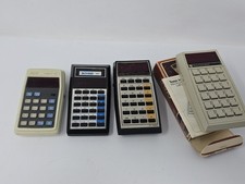 Lot Of 4 Vintage LED Calculators: APF Mark 40, Bohsei 3000, TI-1270 TI-1250