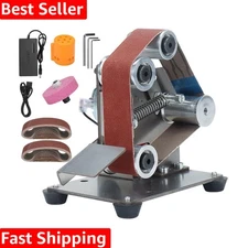 Multi-Purpose Mini Electric Belt Sander for Wood & Metal - Adjustable Speed