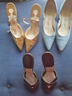 VINTAGE SHOE LOT 1960S PUMPS, SLIDE AND SANDALS