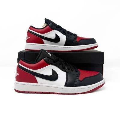 UK 8,5 | Air Jordan 1 Low | Gym Red/White-Black 'Bred Toe'