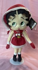 16  Betty Boop Stuffed Doll With Christmas Outfit by Kellytoy Plus Stand