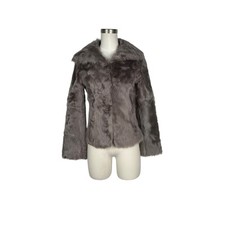 Vintage Grey Lamb Fur Coat