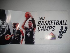 BROCHURE SA Spurs Danny Green Basketball Camp 2013 Silver Stars Pocket Schedule