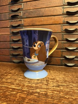 Disney Lady and the Tramp 65th Anniversary Coffee Mug - Purple Spaghetti Scene