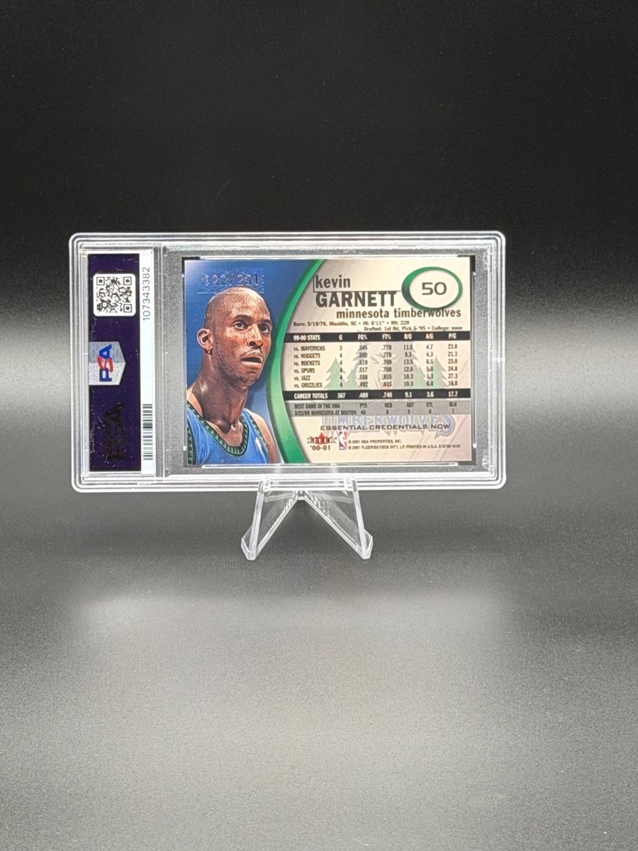 KEVIN GARNETT 2000-01 Fleer E-X #50 Essential Credentials Now 122 