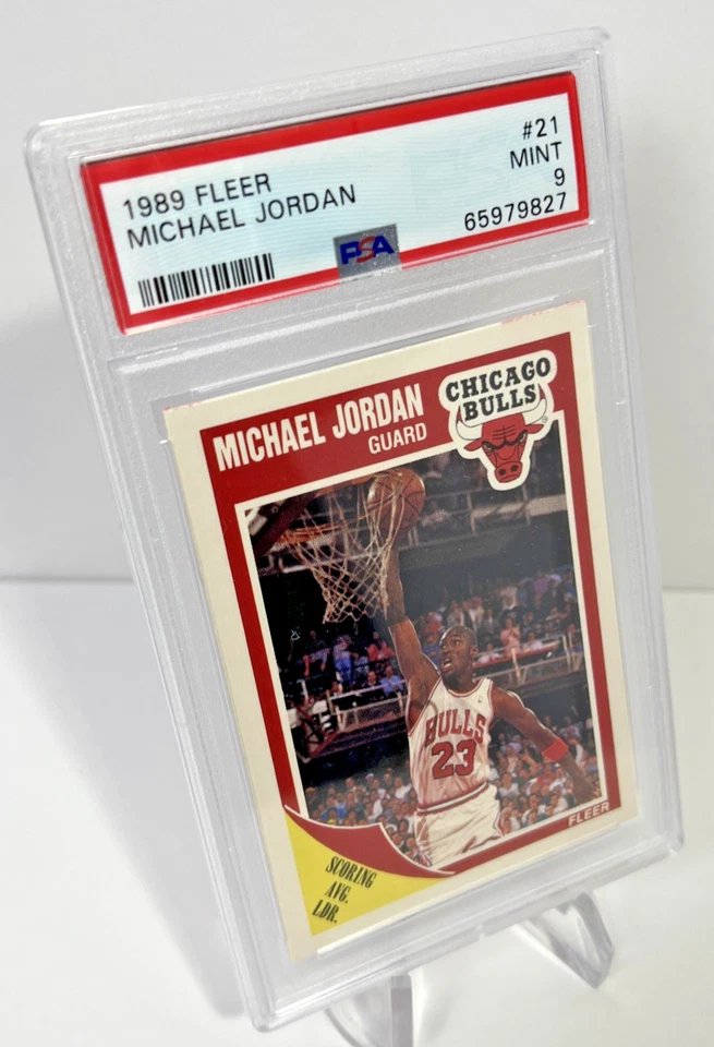Fleer Michael Jordan #21 1989-90 PSA 9 Foto 3 de 4