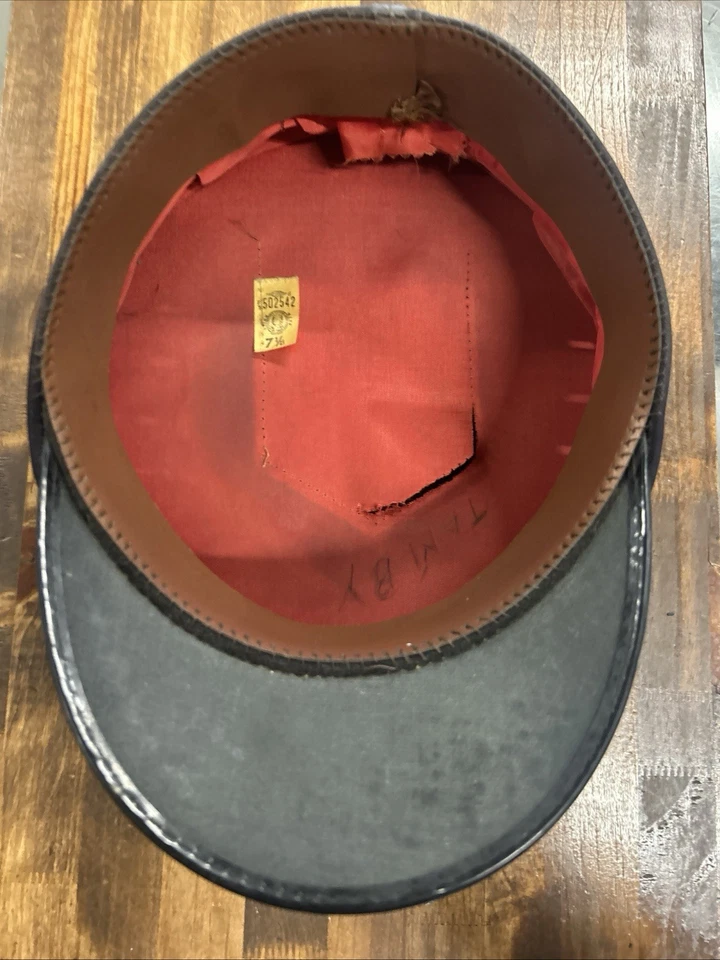 De colección Bombero Departamento de Bomberos Vestido Uniforme Gorra Talla 7 1/8 Foto 3 de 4