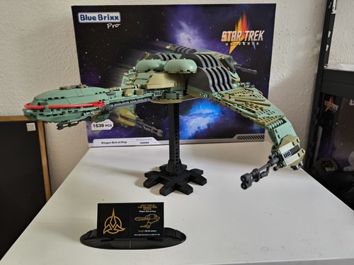 Bluebrixx-Pro 104584 Star Trek Klingon Bird-of-Prey, 1539 Teile