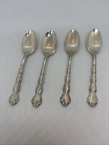 Reed & Barton Sterling Silver .925 Dessert Tea Spoon Tara Pattern 6" (4) 1950’s