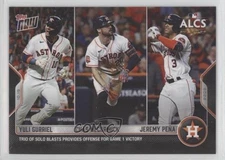 2022 Topps Now ALCS /593 Yuli Gurriel Chas McCormick Jeremy Pena Peña Rookie RC