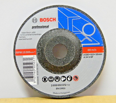  25 Pcs Bosch BI241 4'' Metal Grinding Wheel Set Heavy Duty Angle Grinder Disc
