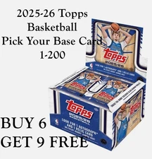 2025-26 Topps Basketball Base #1-200 Complete Your Set - You Pick Card 60% OFF