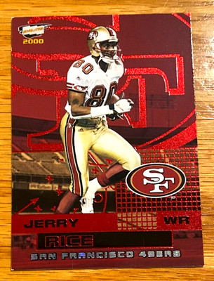 RARE - 2000 Pacific Revolution Jerry Rice #88 - Color Match - RED Parallel /99