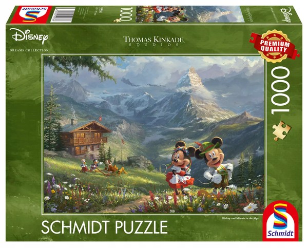 4001504599386 Puzzle PQ 1000 Myszka Miki&Minnie W Alpach G3 Schmidt-image