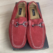 Red Loafer Suede Casual Shoes for Men for sale | eBay display picture 3