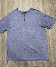 EUC - Lululemon Mens Metal Vent Tech Shirt *Size LARGE * *Wild Indigo*