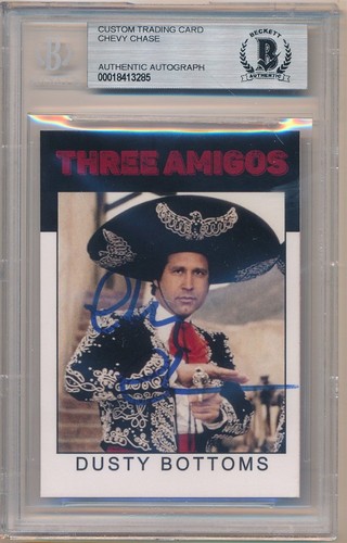 CHEVY CHASE 1986 VARIATION SIGNED AUTOGRAPH DUSTY BOTTOMS BGS AUTHENTIC AUTO SP