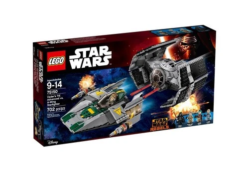 Lego Star Wars Vader's TIE Advanced vs A-Wing Starfighter 75150 Retired New 2016