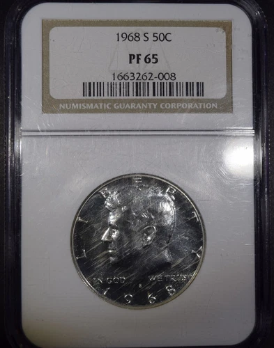 1968-S Kennedy Half Dollar "NGC PF65" *Free S/H After 1st Item*