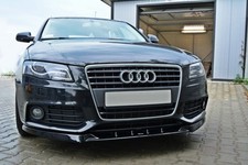 Cup Spoilerlippe schwarz für Audi A4 B8 8K Lippe Front Diffusor Ansatz schwert 1