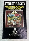Vintage Atari 2600 Street Racer Video Game Program Instruction Manual Only