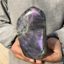 740g Natural Labradorite Quartz Freeform Crystal Mineral Specimen Reiki Healing